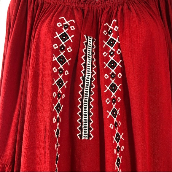 Ashley Stewart Embroidered Bell Sleeve Tunic Top 14 - Picture 5 of 6